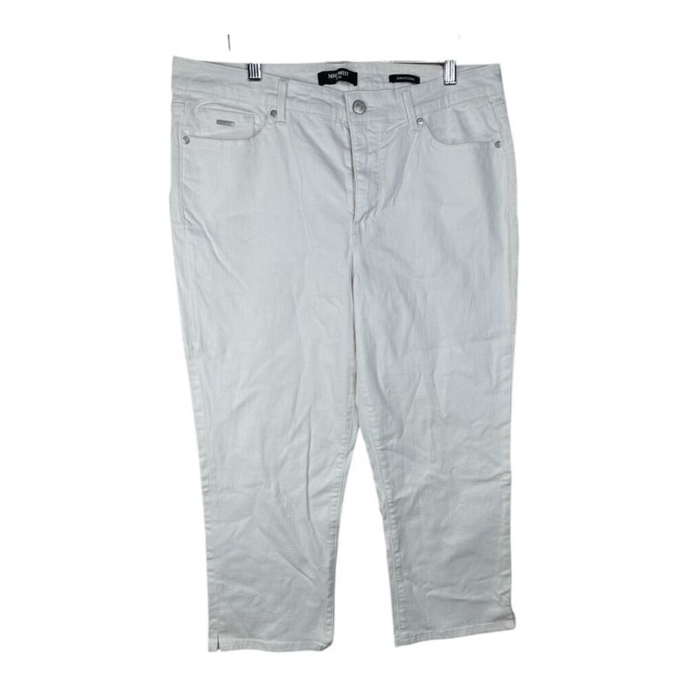 Nine West Jeans Chrystie Capri‎ White Size 14